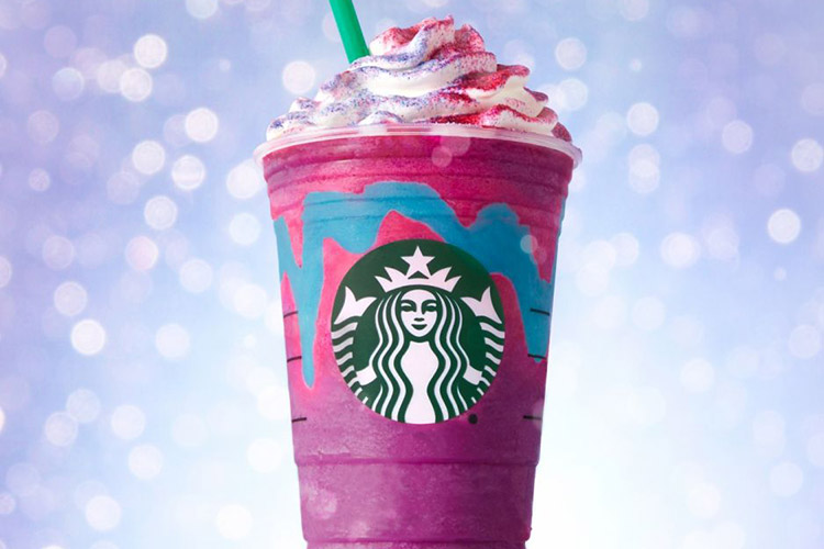 Unicorn Frappuccino de Starbucks